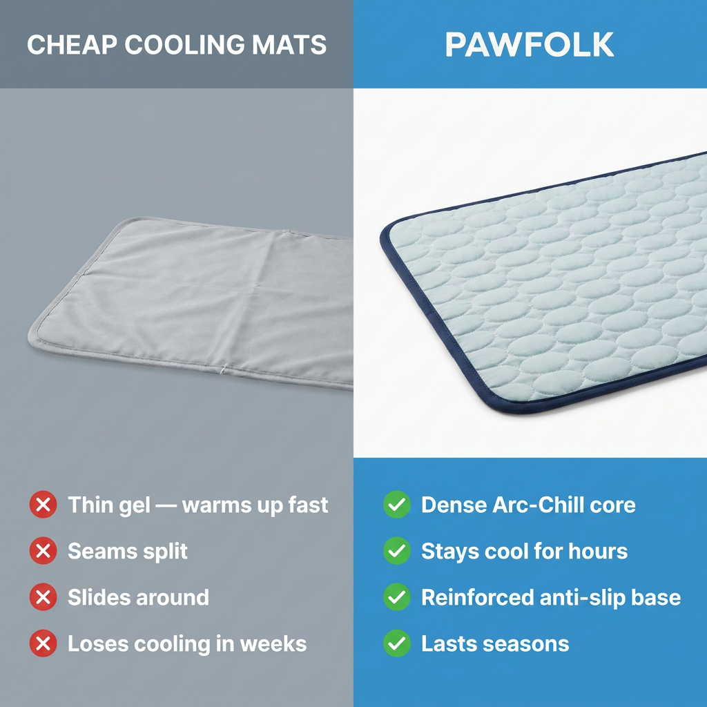 Cheap cooling mats vs Pawfolk